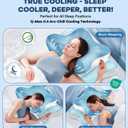 DONAMA Cervical Pillow for Neck and Shoulder Pain Relief, Cooling Contour Memory Foam Pillow, Dual-Height Ergonomic Neck Support Pillow for Side Back Stomach Sleepers with Removable Pillowcase