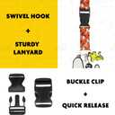 Peanuts Lanyard, ID Card and Badge Holder, Snoopy & Woodstock Doghouse, Multi