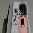 Cordless Hair Straightener Brush - Portable Hair Brush Straightener Cordless for Travel - 300 Million Negative Ions for Frizz-Free Shine, Touch Up On-The-Go,Type-C Rechargeable,Fast Heating (Pink)