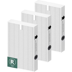 Air Purifier Filter R Replacement for Honeywell Air Purifier HPA100/200/300 and 5000 Series, Funmit 3 Pack Filter Compatible with Honeywell R Filter (HRF-R3 & HRF-R2 & HRF-R1)