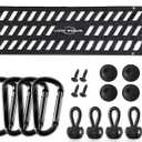 Lucky Straps Tailgate Net for Pickup Truck Bed, 60'' x 18'' Heavy Duty Cargo Netting for Full Size Truck, Easy-to-use Mesh for Chevrolet, Ford, Toyota, GMC, Jeep (Black)