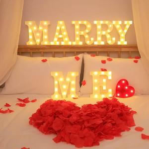MARRY ME LED Light Sign, Will You Marry Me Sign Proposal Sign Engagement Sign Romantic Proposal,Perfect for Photo Props Wedding Valentine's Day Decor