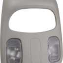 TQPONLY Overhead Console Dome Map Reading Light Lamp Compatible with Dodge Ram 1500 2500 3500 4500 5500 Replaces 1DK78BD1AA (Gray-Console Housing)