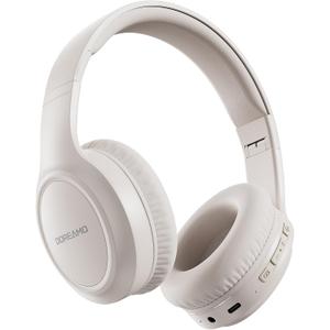 Headphones Wireless Over Ear , 70 Hours Playtime Bluetooth Headphones Built-in Microphone, Foldable Lightweight Headset with Bluetooth 5.4, HiFi Stereo Sound for PC Cellphone Travel Office (Off-white)