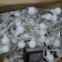 Minetom 33 Feet 100 Led Globe Ball String Lights, Fairy String Lights Plug in with Remote, Waterproof Globe String Lights for Indoor Outdoor Party Wedding Christmas Tree Garden Decoration, Pure White