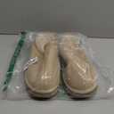 Women's Men's Slippers Platform Mini Boots for Women Genuine Suede Platform Slip-on Slippers Cozy Water Resistant Faux Fur Warm Winter Fuzzy House Shoes Indoor Outdoor (41, Beige)