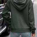 VIMPUNEC Women's Fall Casual Hoodies Trendy Long Sleeve Sweatshirt Hooded Pullover Tops with Pocket (X-Large, A Army Green)