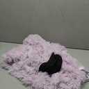 XeGe Faux Fur Comfy Bean Bag Cover for Living Room(No Filler), Fluffy Stuffed Animal Storage Bean Bag Chair Cover Light Purple, Furry Fuzzy Bean Bag Cover for Adults Kids Girls, Anti-slip, Lavender (Large(38"x38"x40"))