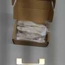 Rergy 5 Pack Cabinet Pulls Gold 5 in Cabinet Handles LS9901GD128 Solid Modern Drawer Pulls Gold Cabinet Hardware Pulls for Kitchen