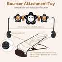 Baby Bouncer Toy Bar, Compatible with Baby Bjorn Bouncer, Wooden Baby Bouncer Toy Bar Attachment, Child-Friendly Materials, Rotatable Baby Sensory Toy for Babies