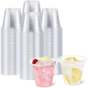 BYSNOW 250 Pack 9 oz Disposable Plastic Cups for Party, Plastic Wine Cups with Higher Heat Resistance (9oz 250pack)