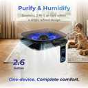 Humidifier and Air Purifier in One, H13 True HEPA Filter, 440 CFM CADR, Covers Up to 1300 Sq Ft, 2.6 Gal Top Fill Tank, Mist-Free Design, Smart App Control, Quiet Operation