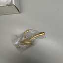 TECI Coat Hook - All-Metal with Gold Brush Finish - Ideal Hanging for Robes, Towels, Bag,Backpack, and Hat Storage - Wall Mounting for Closet, Mudroom and Bathroom (4 Pack),TC007J-4