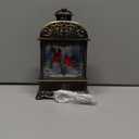 Christmas Village Snow Globe , Musical Snow Water Lantern Swirling Glittering Home Decoration and Gift, Battery Operated or USB Powered 