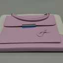 Cute Case for iPad 9th Generation 2021 / iPad 8th 7th Gen/iPad 10.2 Inch, Slim Handbag Leather Protective Cover with Stand Hand Strap Pocket for Girls Woman Kids for iPad 9 8 7,Pink