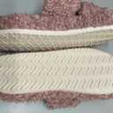 EverFoams Womens Fuzzy Open-toe Slippers Soft Comfy Memory Foam Indoor House Shoes Dusty Rose,7-8 US
