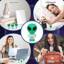 Gejoy 25 Pcs Mini Alien Figures Positive Gift Motivational Message Decorations Inspirational Rubber Mini Figurines for Colleague Staff Teacher Gifts