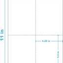 MaxGear Postcards Blank Printable Postcards Paper, Thank You Card for Laser and Inkjet Printer, Heavyweight Perforated Cardstock, 4 Printable Cards/Sheet, 100 Christmas Gift Cards, 4.25" x 5.5"