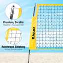 Freestanding Volleyball Net Set for Backyard - 12FT Portable Outdoor Volleyball Net Training Equipment with Soft Volleyball, Pump, Boundary Mark and Carry Bag for Park, Beach Games, Volleyball Sports
