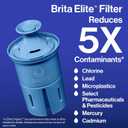 Brita Everyday Elite Water Filter Pitcher, Removes 99% of Lead, Includes 1 Filter, 10-Cup Capacity, Black