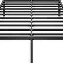 Metal Platform Bed Frame 14 Inch Tall, No Box Spring Needed, King Size Bed with Heavy Duty Strong Support Slats, Easy to Assemble, Black