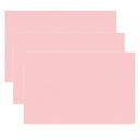 3 Pcs Fridge Shelf Liners 11.75"x17.5" inch Waterproof Non-Slip PEVA Mats for Kitchen Cabinets Refrigerator Drawers and Shelves, Protective Covers for Scratches Oil Stains and Noise(Pink)
