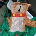 ULINE Christmas Inflatables Outdoor Decorations Santa Claus on Sleigh, Reindeer for Holiday Yard Christmas Decor, May Vary