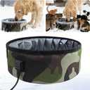 3L Heated Water Bowl for Pets -USB Powered, Foldable, Waterproof for Dogs, Cats, Squirrels, Rabbits, Chickens, and Bird - 3L Capacity  Winter Outdoor Use  Keeps Water from Freezing in Snowy Weather
