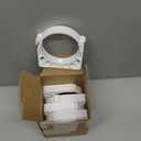 Uxcell 6Pcs PPR Water Pipe Clamps, Plastic U Shaped Pipe Clamps Clips with Fixing Clip Fit for 75mm/2.95" OD Water Pipes and Tubing Hoses Support, White