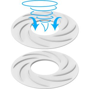Watayo 2 PCS Pool Skimmer Basket Turbocharger, 8 Inch Pool Skimmer Basket Vortexes, Pool Cleaner Basket Fittings for In Ground Pool Reduce Cleaning Times
