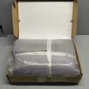 Amlie Home Waffle Cooling Comforter King Size, Q-Max 0.45 Reversible Lightweight Cooling Blanket for Hot Sleepers, Breathable Bedding for Night Sweats, 106"x90", Cool Gray