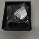 Aulumu A39 Geometric AirPods Pro 3 Case with Lock | Protective Cover with Nylon Buckle | Alloy Armour | Compatible with Apple AirPods Pro 3rd Generation Case (2025) - Black