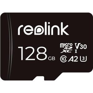REOLINK 128GB microSDXC UHS-I Memory Card, U3, A2, V30, Class 10, Micro SD Card Compatible with Reolink Security Camera REOLINK 128GB microSDXC UHS-I Memory Card, U3, A2, V30, Class 10, Micro SD Card Compatible with Reolink Security Camera