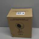 XUZC Puff Hide Fan Portable Exhaust fan, Removable Range Hood, Cooking Fume Purifier for and Washable Filter for Indoor BBQ,Hot Pot, Extractor Hood (Gold, Rechargeable)