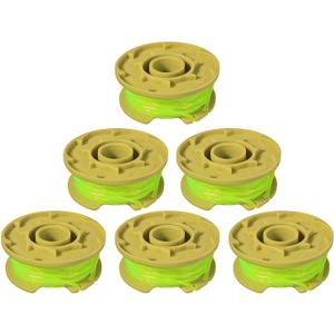 THTEN 0.080" 11ft Replacement Trimmer Spool Compatible Ryobi One Plus AC80RL3 for Ryobi 18v, 24v, and 40v Cordless Trimmers (6 Pack)