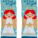 Stephen Joseph, Unisex Kids Crew Toddler Holiday Socks (Small, Angel)