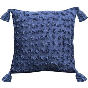 Parklane Woven Pillow, 18"x18", Blue (18 x 18-Inch)