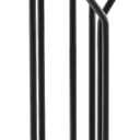 5 Pieces 31In Fireplace Tools Set, Wrought Iron Fireplace Tools with Ergonomic Handle, Fireplace Accessories Set Included Tong, Shovel, Base, Poker and Brush for Indoor (Antique Bronze)