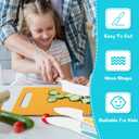 16PCS Montessori Kitchen Tools Cookware Baking Toy, Toddler Baking Set for Real Cooking includes 3 Serrated Edges Plastic Toddler Knives, Cutting Board, Y Peeler, Egg Beater, Toddler Food Picks