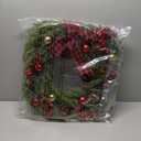 Christmas Wreath 20 Inch, Artificial Large Wreath with Pine Cone Red Berry Bow Ornaments for Front Door Decor Christmas Door Wreath Festival Home Indoor Outdoor Outside Decorations, Bow