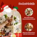 Stuffed Animal Storage and Holder - Large Size Wooden Animals Zoo Toy Organizer with Elastic Bands, Swivel Wheels and Castle Stickers, For Toddler Rooms, Playrooms, Bedrooms(58x16x16inch) (58inches)