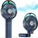 PANERGY Handheld Misting Fan, Rechargeable Portable Fan with Mist, Foldable Mini Fan for Women Girl Travel Makeup Outdoor Office