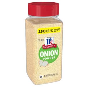 McCormick Onion Powder, Non GMO, Made with Fresh, Whole, Onions, For Bringing Consistent Onion Flavor to Meals & Recipes, 7.62 oz (EXP 06/30/28)