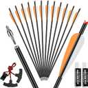 12 Pack Carbon Crossbow Bolts Maintenance Kit, 20 Inch