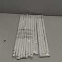 Neprock Clothing Racks for Hanging Clothes with Shelves, Portable Closet System Organizer Garment Rack for Clothes Storage, Metal Free Standing Wardrobe Clothes Organizer(White) (Medium)