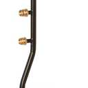 Flame King FK-DP2PC 3 Outlet Adapter 20 to 1LB Propane Distribution Post Pole Tree Stem Stand for Stove, Lanterns, and Camping, Black