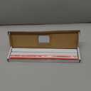 Tilingview 10-Pcs Peel and Stick Tile Edge Trim, 12 Inches Self-Adhesive Tile Edging Decorative Pencil Tile, PVC Molding Tile Trim for Backsplash (White)