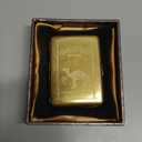 Metal Cigarette Case, Hold 16 Cigarette Vintage Copper Camel Cigarette Case Smoking Boxes, Portable Waterproof (Color : Brass, Size : 9.5x7cm)
