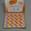 Pumpkin Wax Melts - 16 x 0.176 Ounce Heart Shaped Wax Melts Pumpkin in an Elegant Gift Box