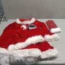 FancyFun 5 Pieces Girls Santa Dress, Santa Dress for Girls Kids Mrs Claus Costume with Belt Hat Christmas Cosplay (11-13Y)